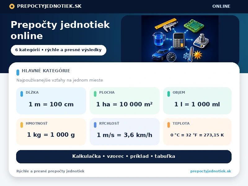 Prepočty jednotiek